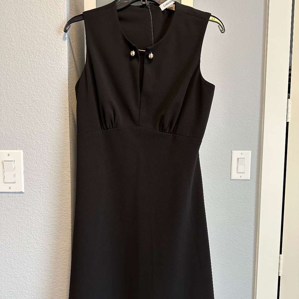 Calvin Klein Black Dress with gold hardware